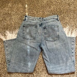 Urban outfitters frayed boyfriend jeans